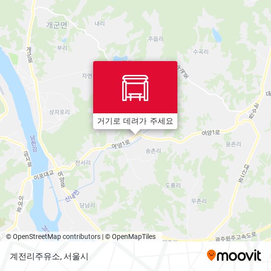 계전리주유소 지도