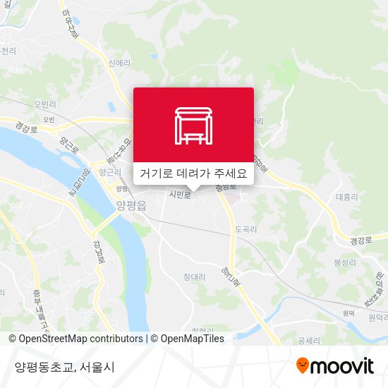 양평동초교 지도