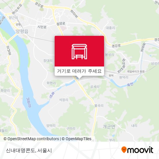 신내대명콘도 지도