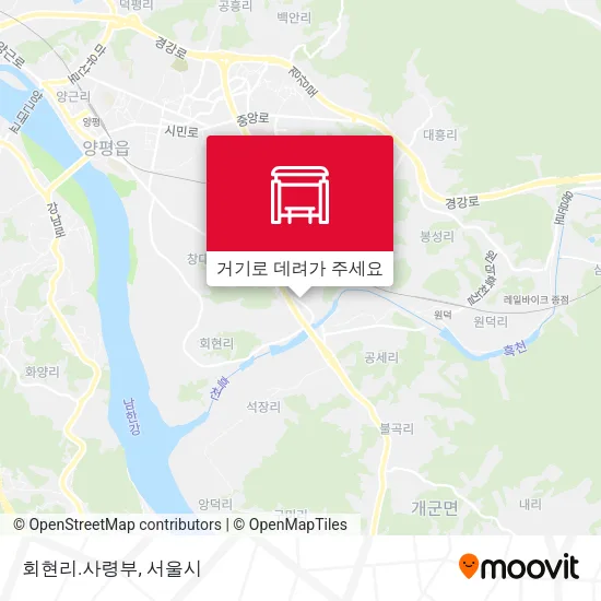 회현리.사령부 지도
