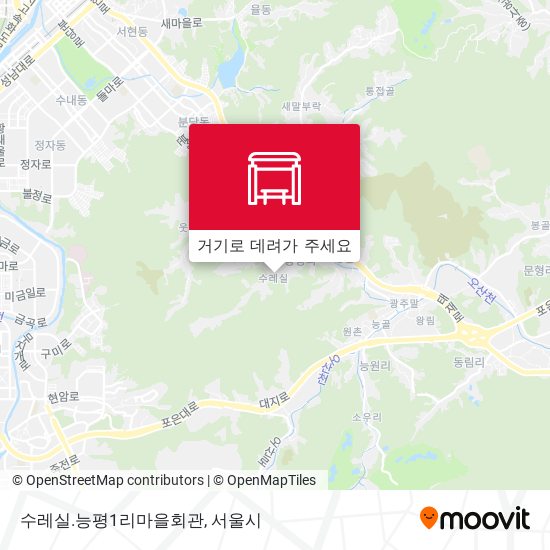 수레실.능평1리마을회관 지도