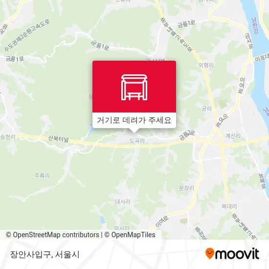 장안사입구 지도