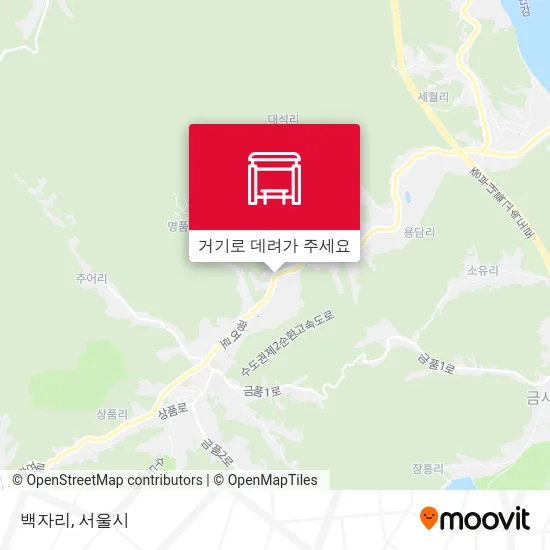 백자리 지도