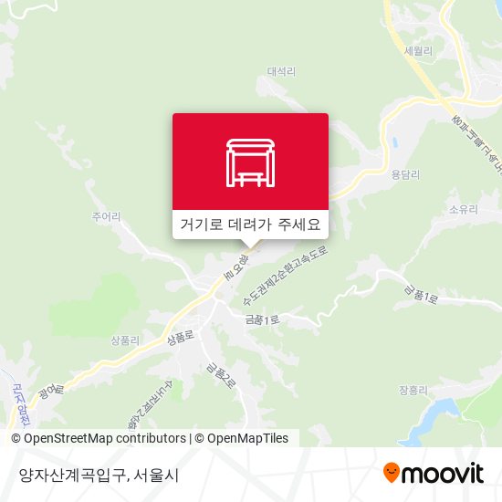 양자산계곡입구 지도