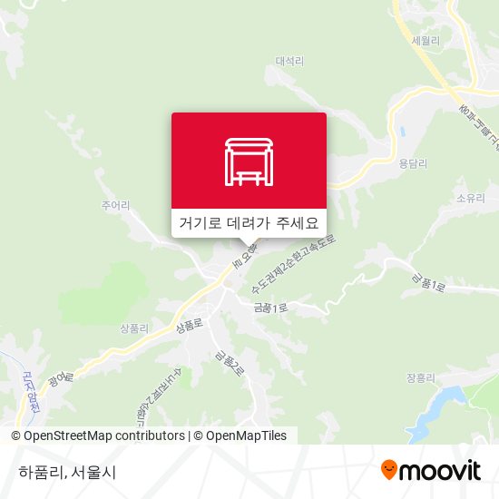 하품리 지도