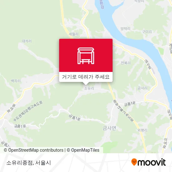 소유리종점 지도