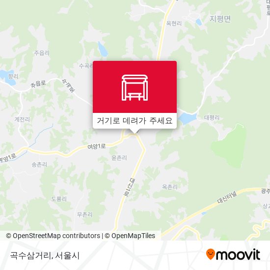 곡수삼거리 지도