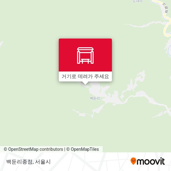 백둔리종점 지도