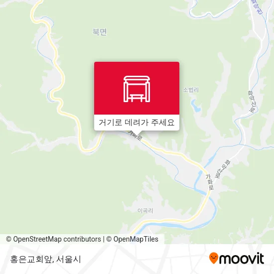 홍은교회앞 지도