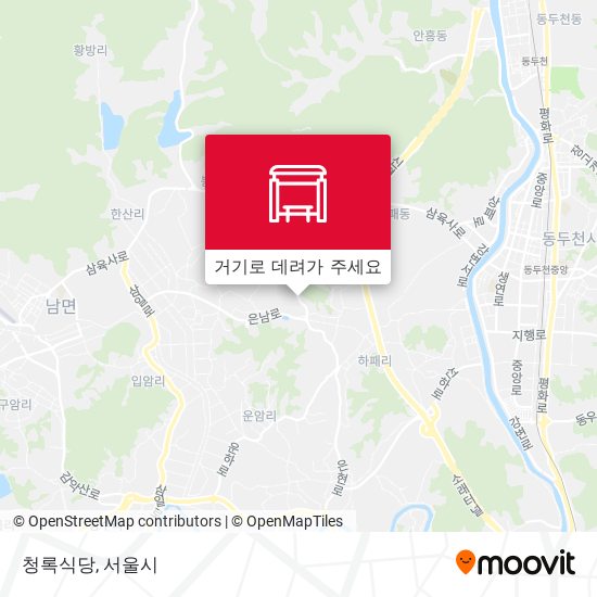 청록식당 지도
