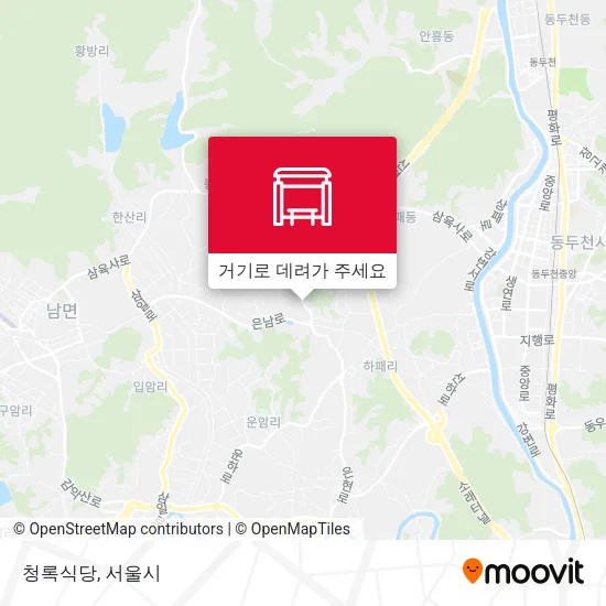 청록식당 지도