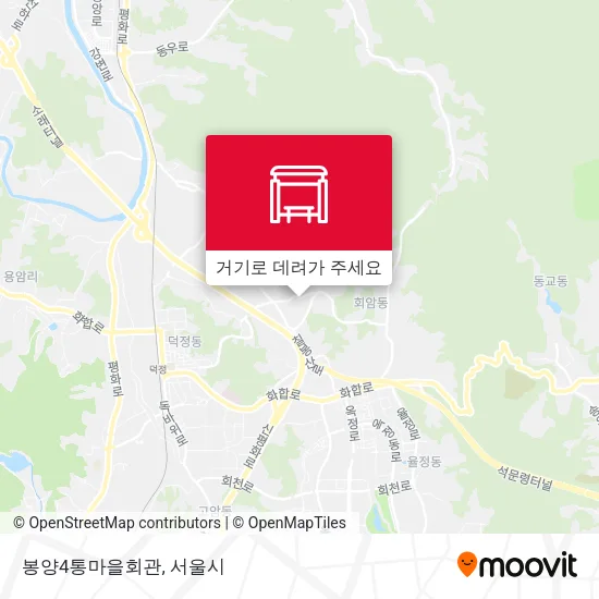 봉양4통마을회관 지도