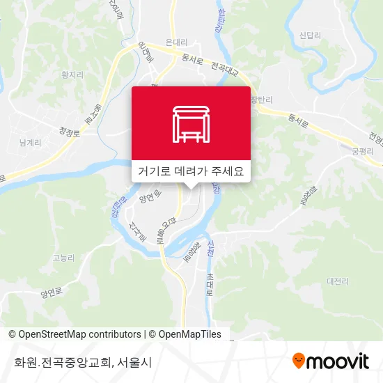 화원.전곡중앙교회 지도