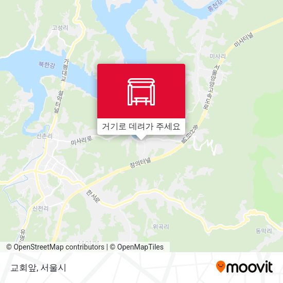 교회앞 지도
