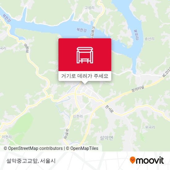 설악중고교앞 지도