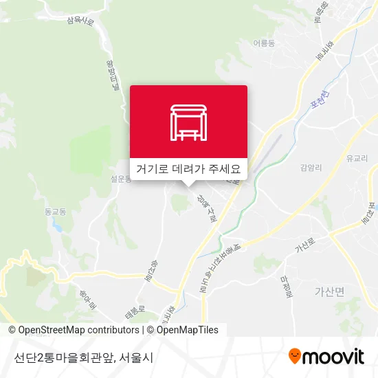 선단2통마을회관앞 지도