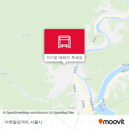 아랫말삼거리 지도