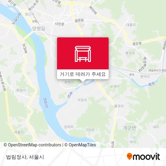 법림정사 지도