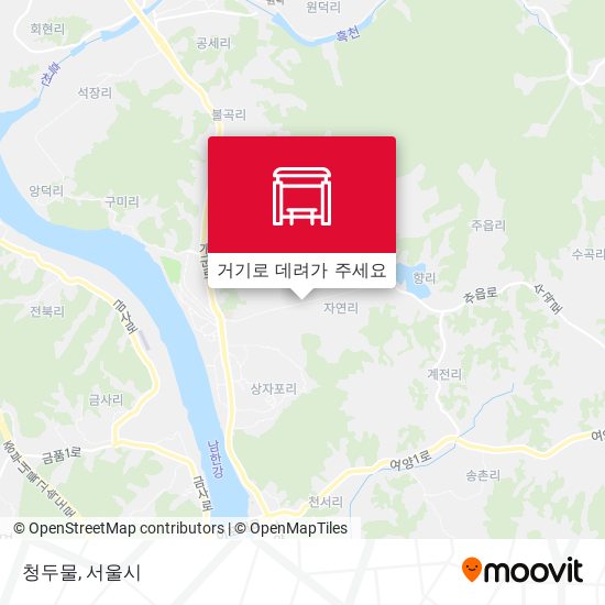 청두물 지도