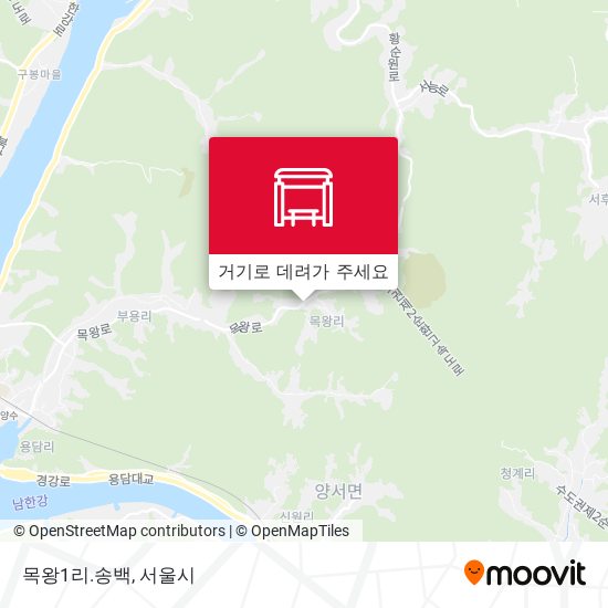 목왕1리.송백 지도
