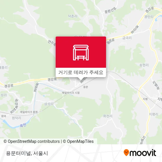 용문터미널 지도