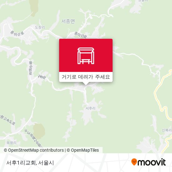 서후1리교회 지도