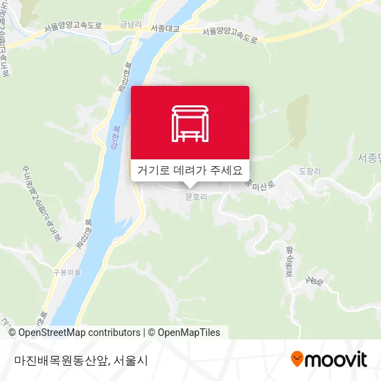 마진배목원동산앞 지도