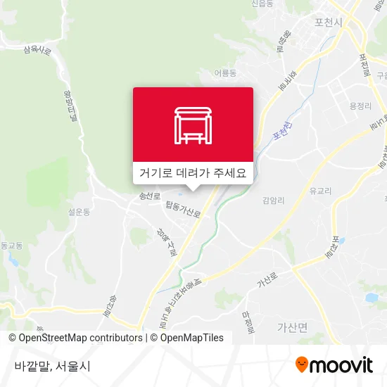 바깥말 지도