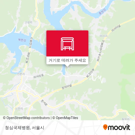 청심국제병원 지도