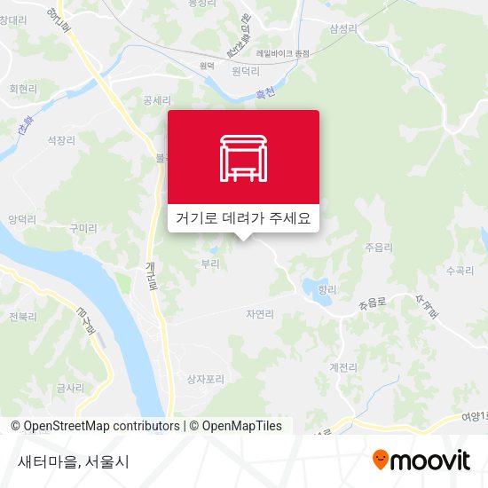새터마을 지도