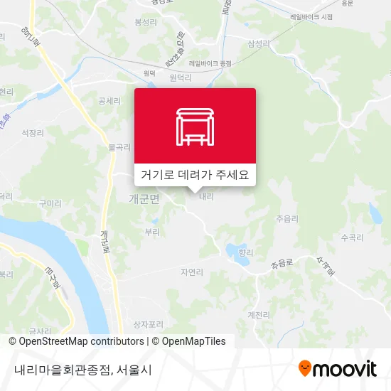 내리마을회관종점 지도