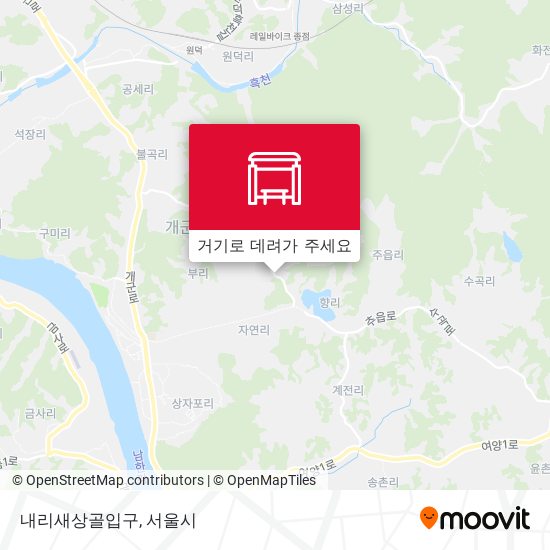 내리새상골입구 지도