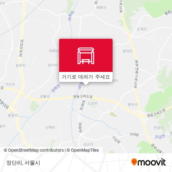 정단리 지도
