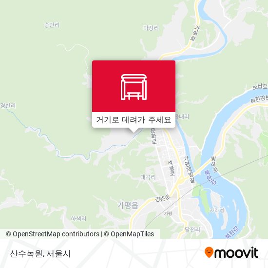 산수녹원 지도