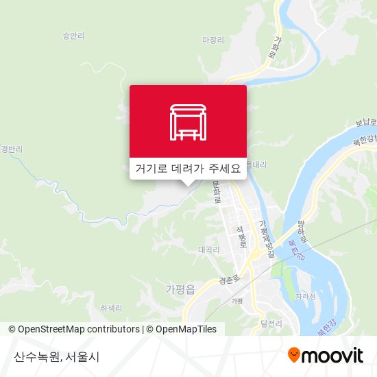 산수녹원 지도