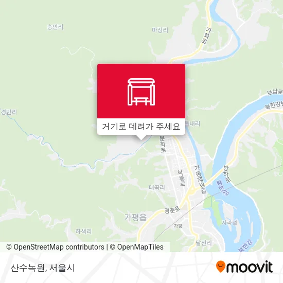 산수녹원 지도
