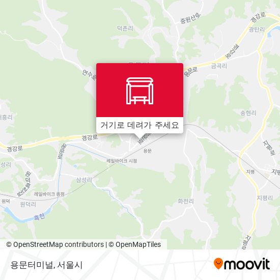 용문터미널 지도