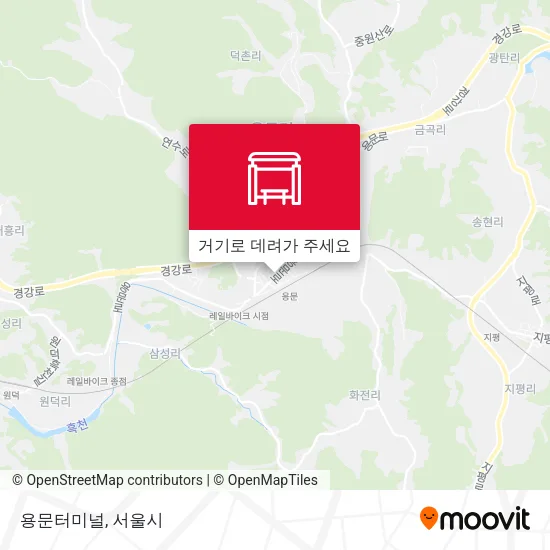 용문터미널 지도