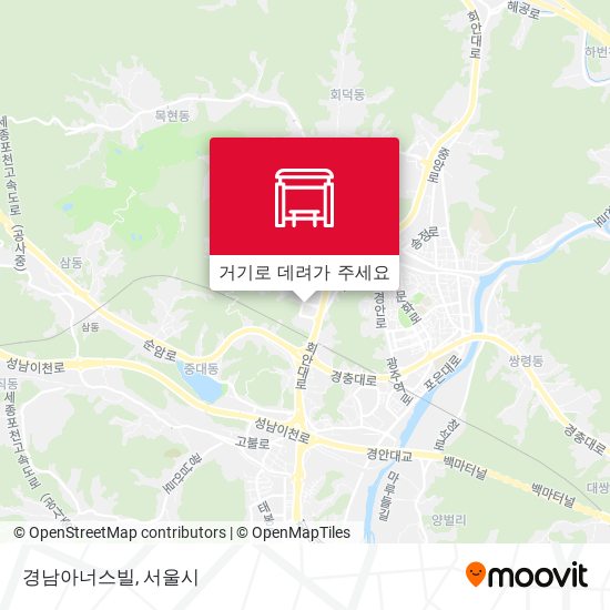 경남아너스빌 지도