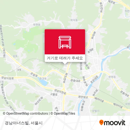 경남아너스빌 지도