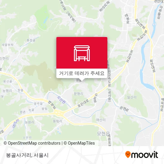봉골사거리 지도