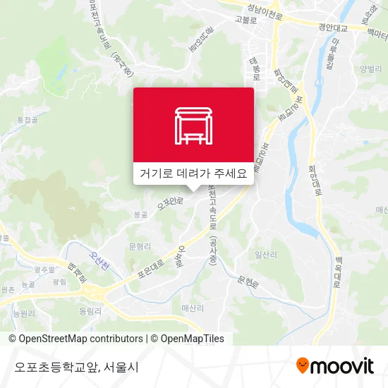 오포초등학교앞 지도