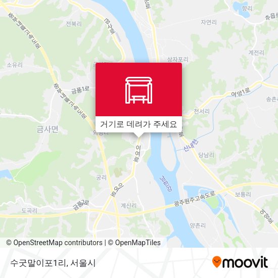 수굿말이포1리 지도