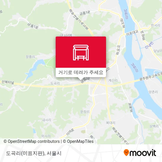 도곡리(미표지판) 지도