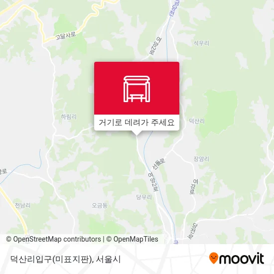 덕산리입구(미표지판) 지도