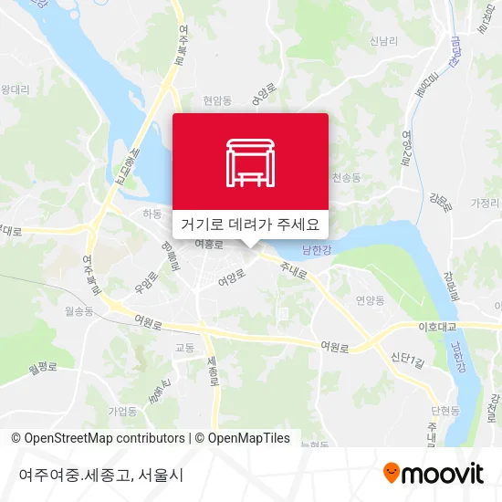 여주여중.세종고 지도