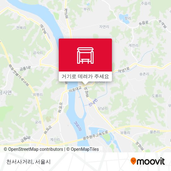 천서사거리 지도