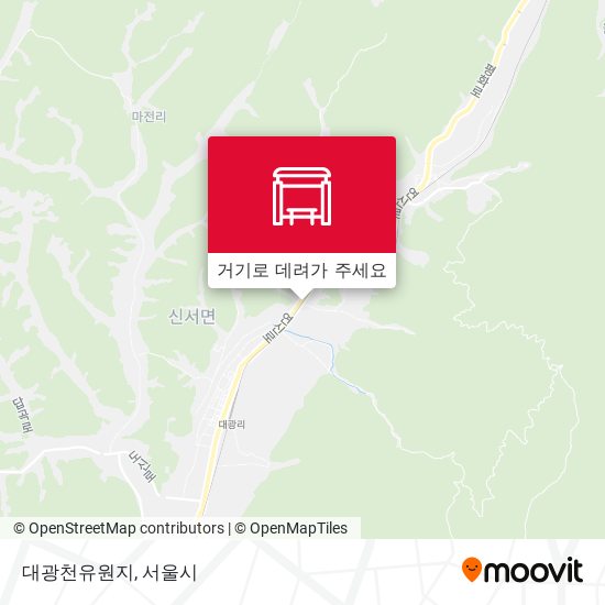 대광천유원지 지도