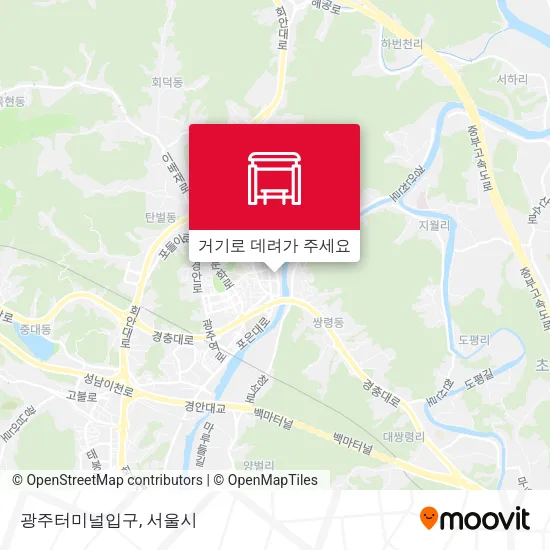 광주터미널입구 지도