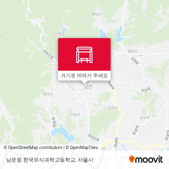 남문중.한국외식과학고등학교 지도